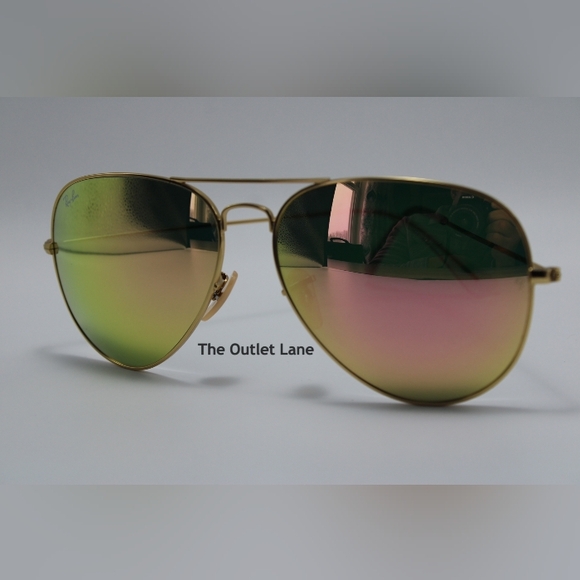 Model Display RayBan Aviator Copper Mirror RB3025 Pink - Picture 7 of 16